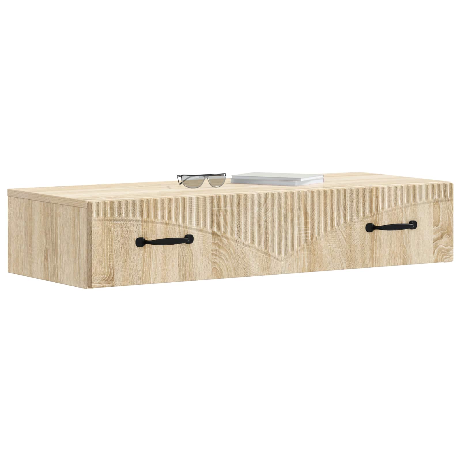 Væghængt Sideskab Sonoma-eg 87,5 x 34,5 x 17 cm Konstrueret træ