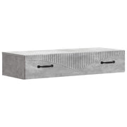 Væghængt Sideskab Betongrå 87,5 x 34,5 x 17 cm Konstrueret træ