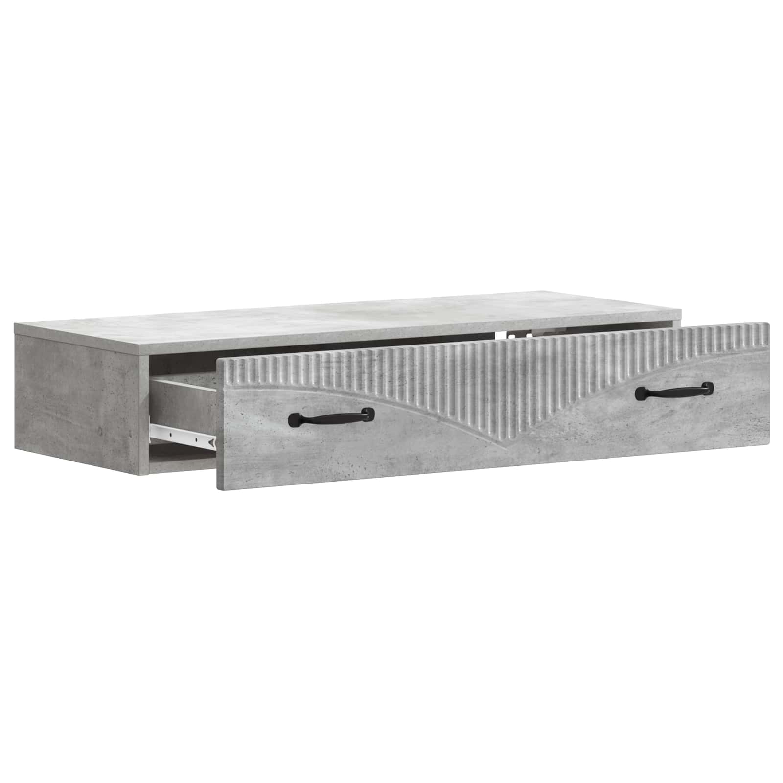 Væghængt Sideskab Betongrå 87,5 x 34,5 x 17 cm Konstrueret træ