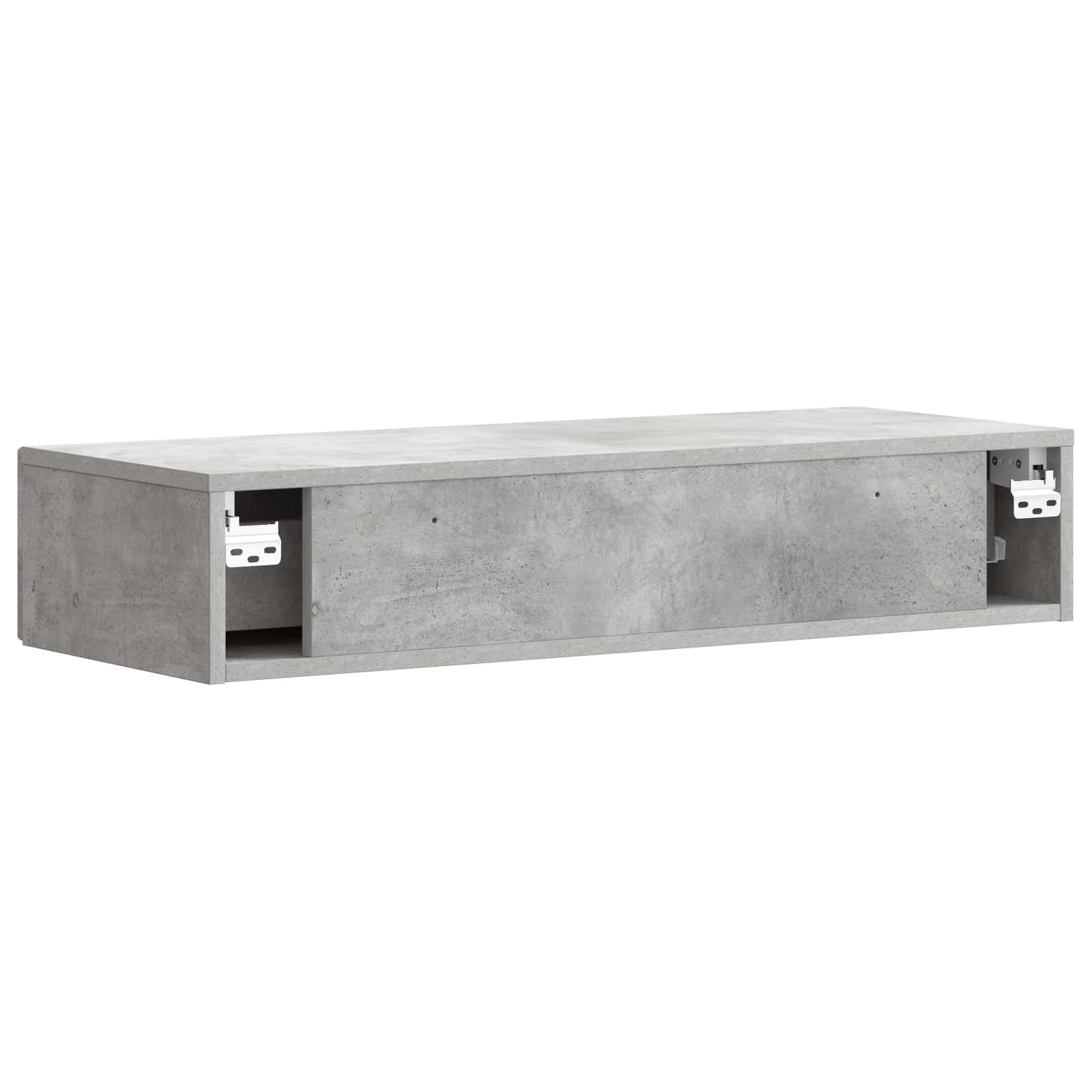 Væghængt Sideskab Betongrå 87,5 x 34,5 x 17 cm Konstrueret træ