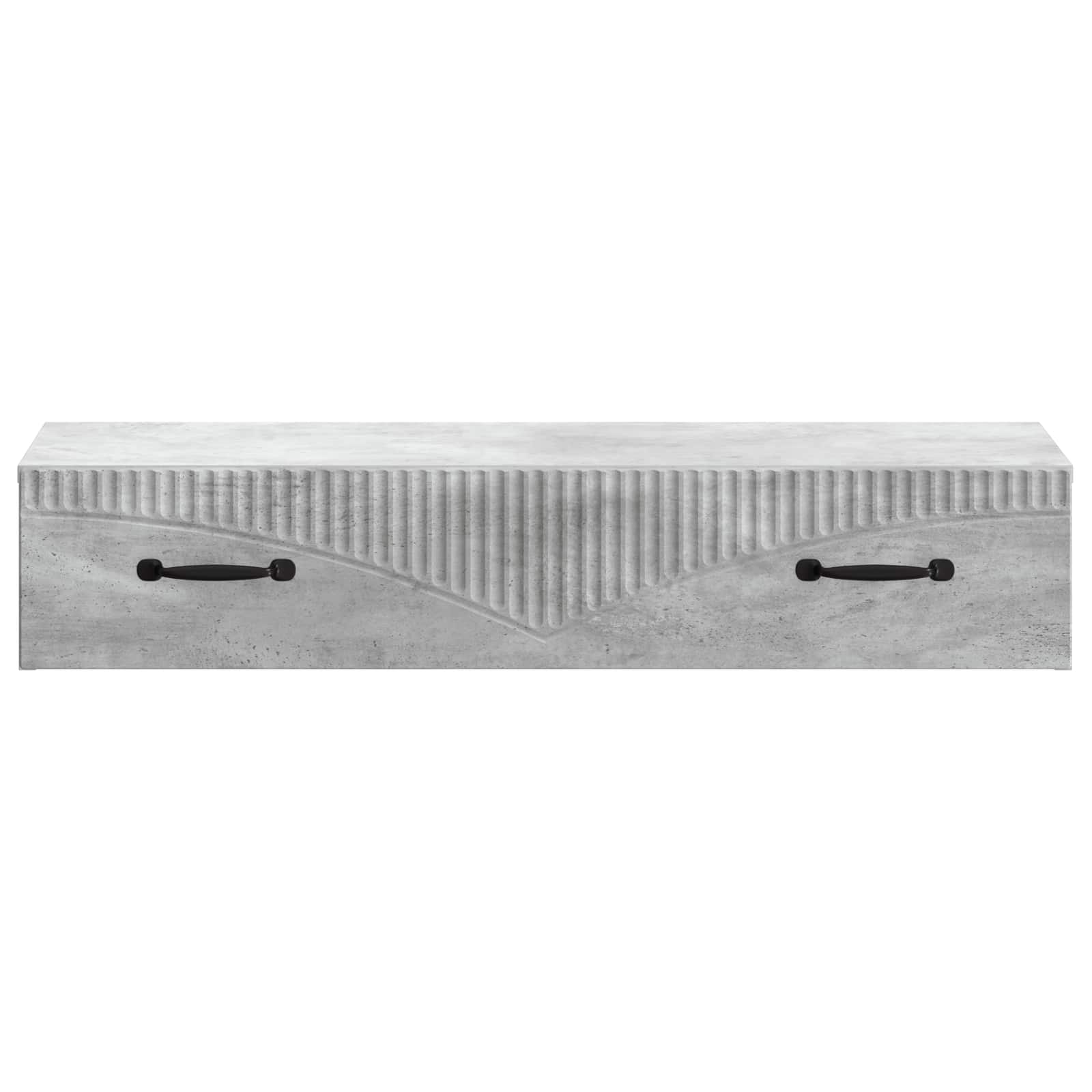 Væghængt Sideskab Betongrå 87,5 x 34,5 x 17 cm Konstrueret træ