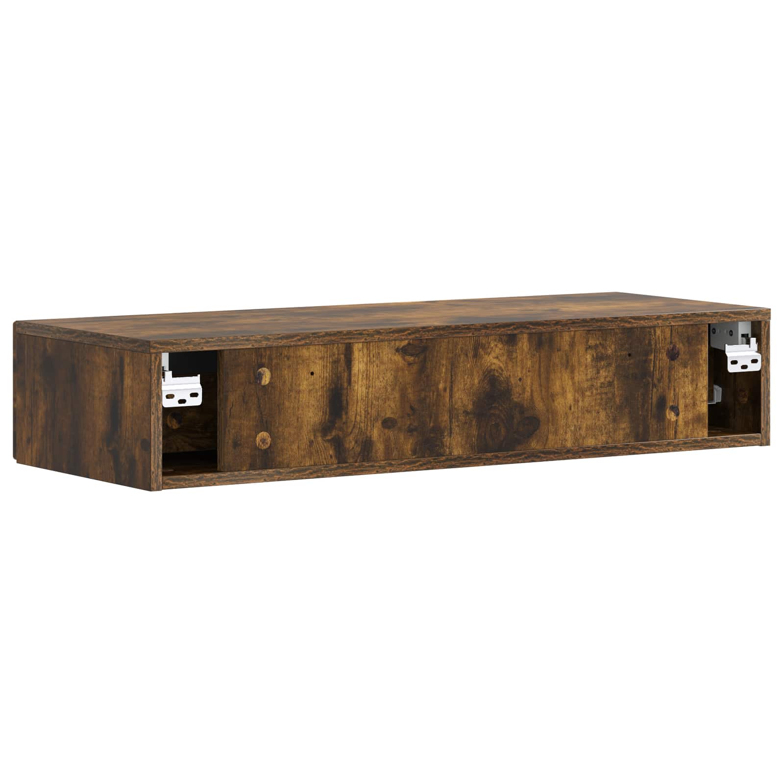 Væghængt Sideskab Røget eg 87,5 x 34,5 x 17 cm Konstrueret træ
