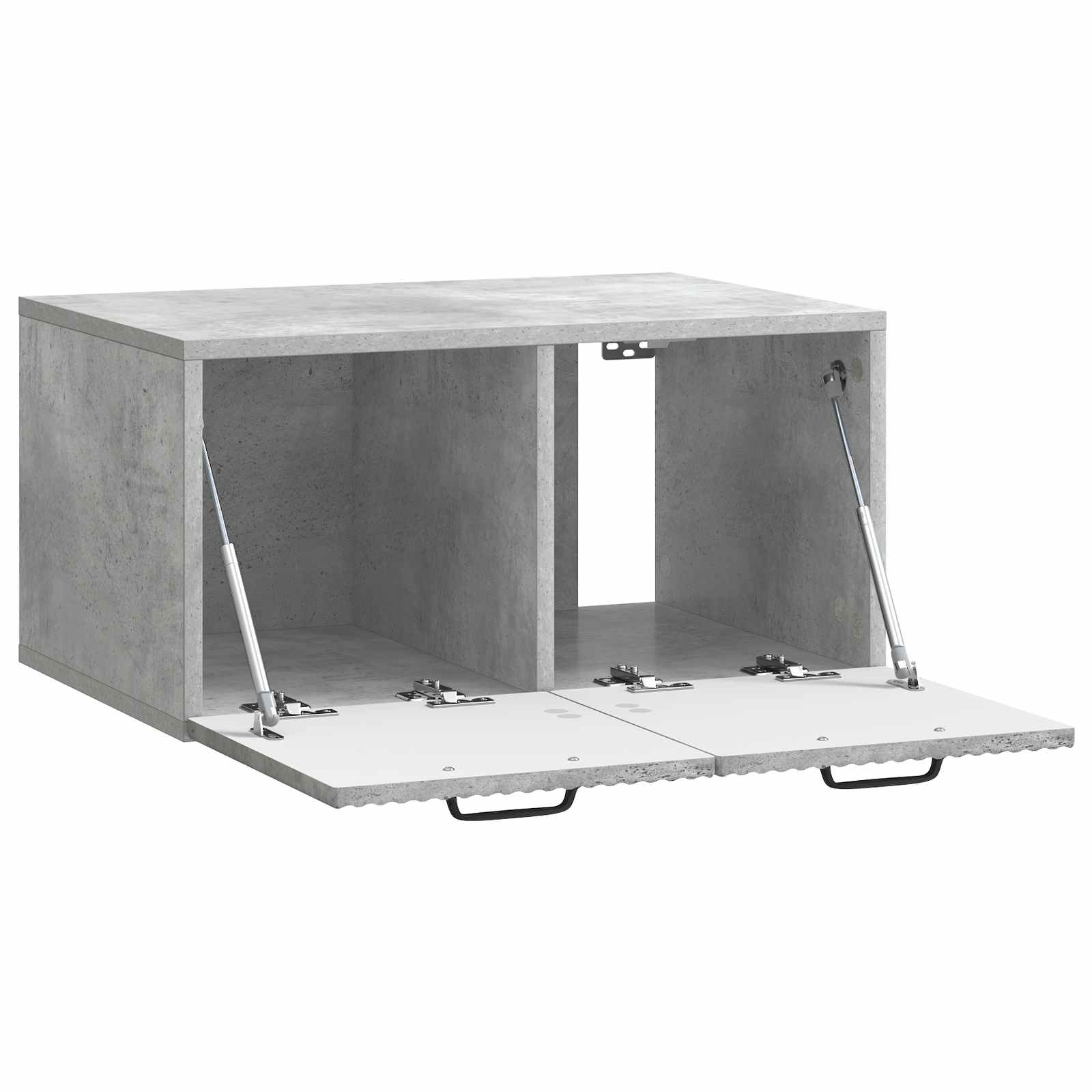 Væghængt TV-skab Betongrå 59,5 x 41 x 30 cm Konstrueret træ
