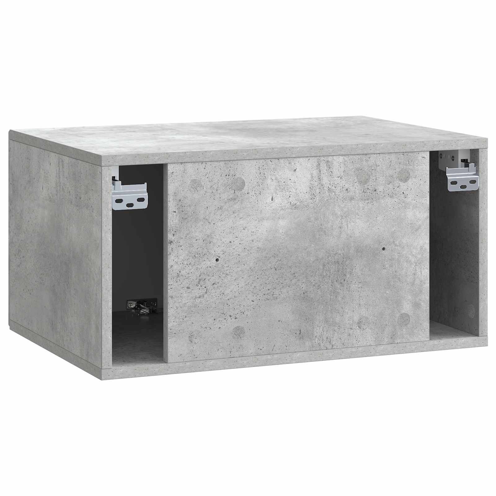 Væghængt TV-skab Betongrå 59,5 x 41 x 30 cm Konstrueret træ