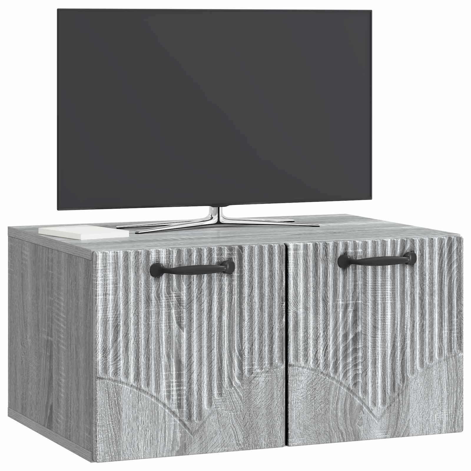 Væghængt TV-skab Vægmonteret Grå sonoma-eg 59,5 x 41 x 30 cm