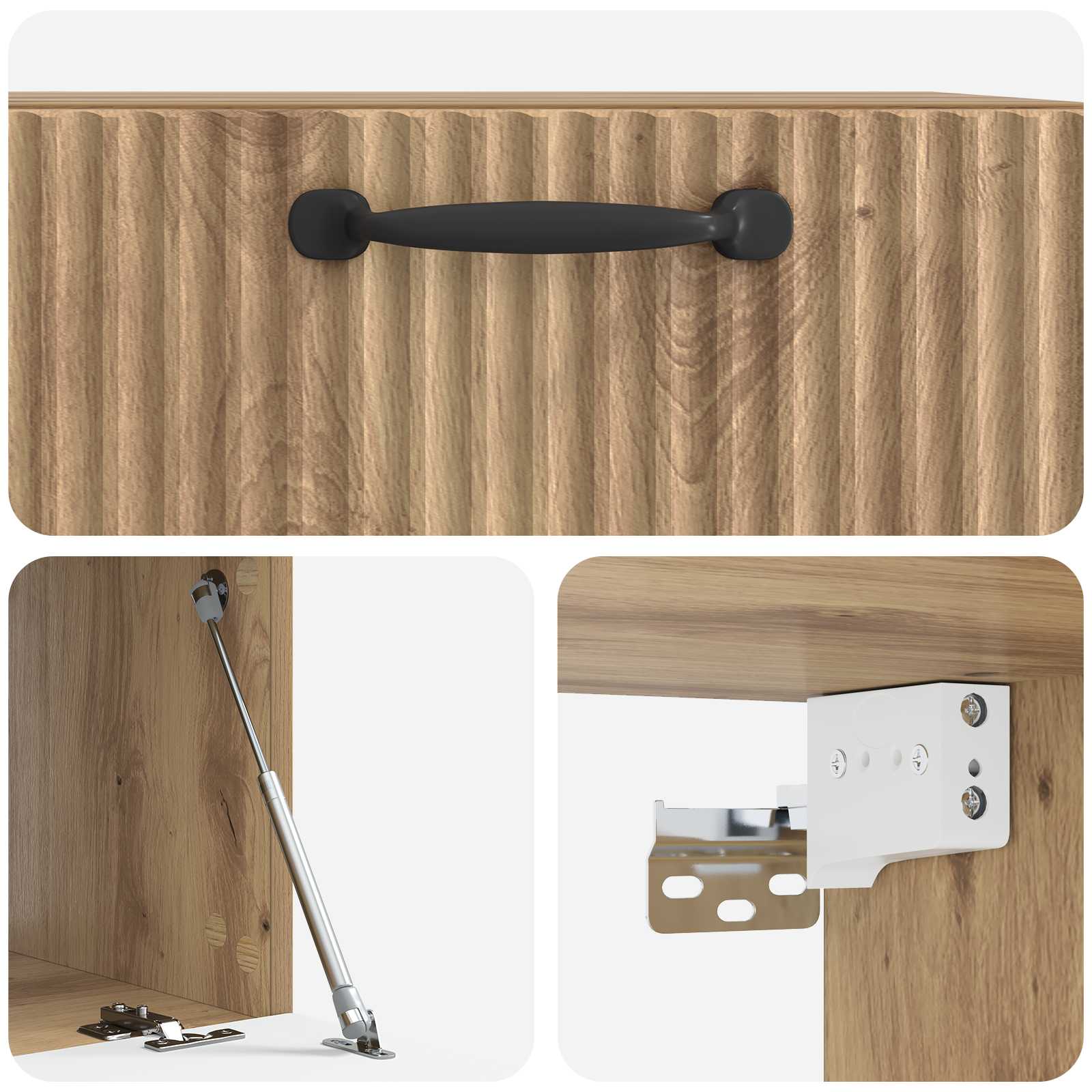 Væghængt TV-skab Artisan-eg 59,5 x 41 x 30 cm Konstrueret træ