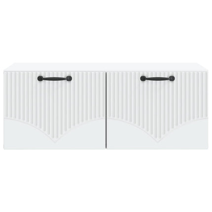 Væghængt TV-skab Hvid 78,5 x 41 x 30 cm Konstrueret træ
