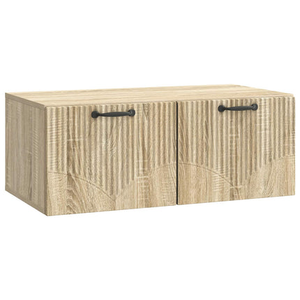 Væghængt TV-skab Sonoma-eg 78,5 x 41 x 30 cm Konstrueret træ