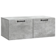 Væghængt TV-skab Betongrå 78,5 x 41 x 30 cm Konstrueret træ
