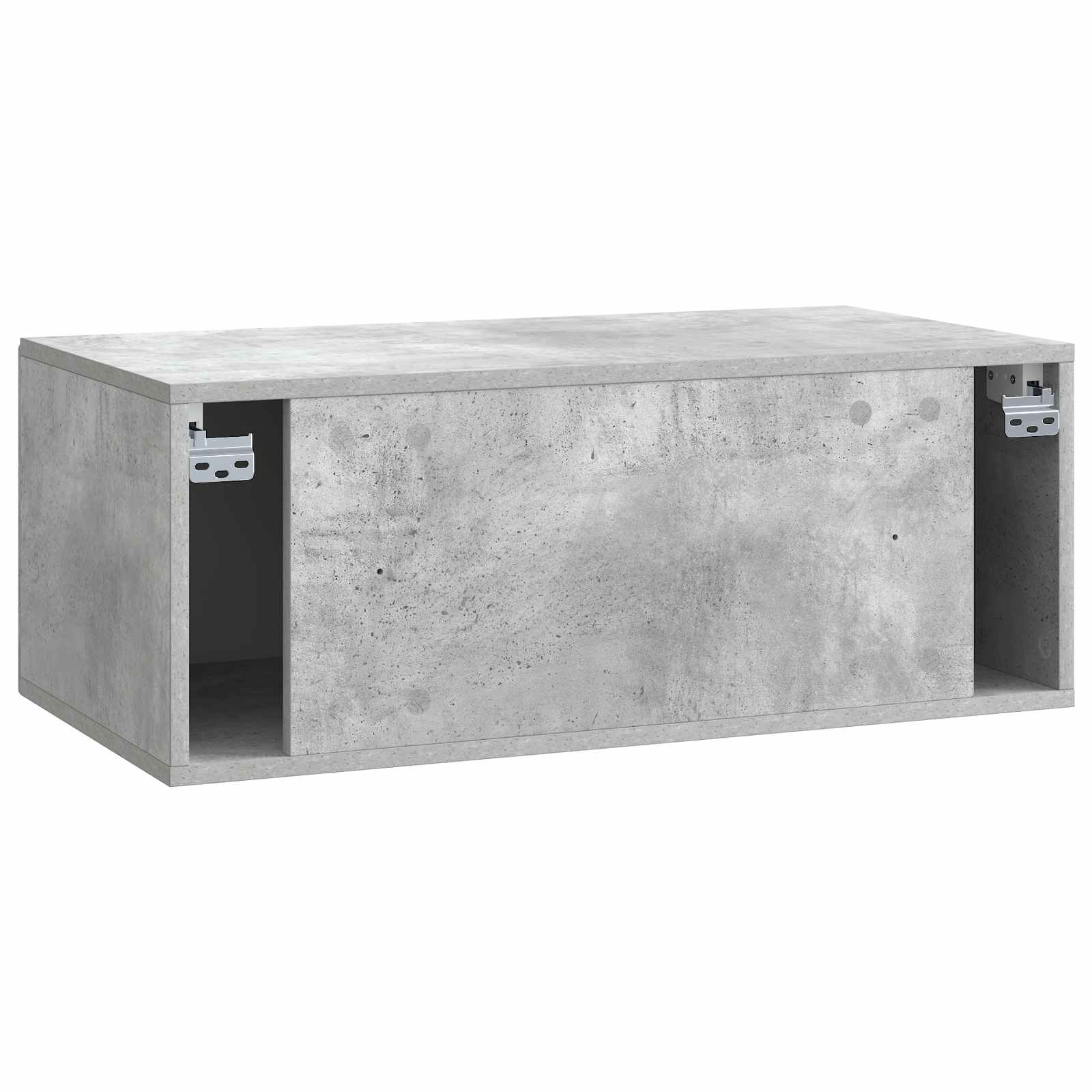 Væghængt TV-skab Betongrå 78,5 x 41 x 30 cm Konstrueret træ