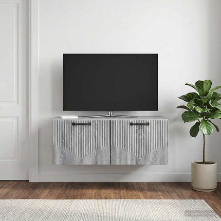 Væghængt TV-skab Vægmonteret Grå sonoma-eg 78,5 x 41 x 30 cm