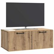 Væghængt TV-skab Artisan-eg 78,5 x 41 x 30 cm Konstrueret træ