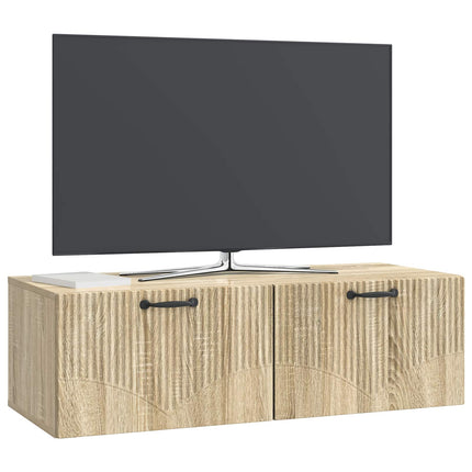 Væghængt TV-skab Sonoma-eg 98 x 41 x 30 cm Konstrueret træ