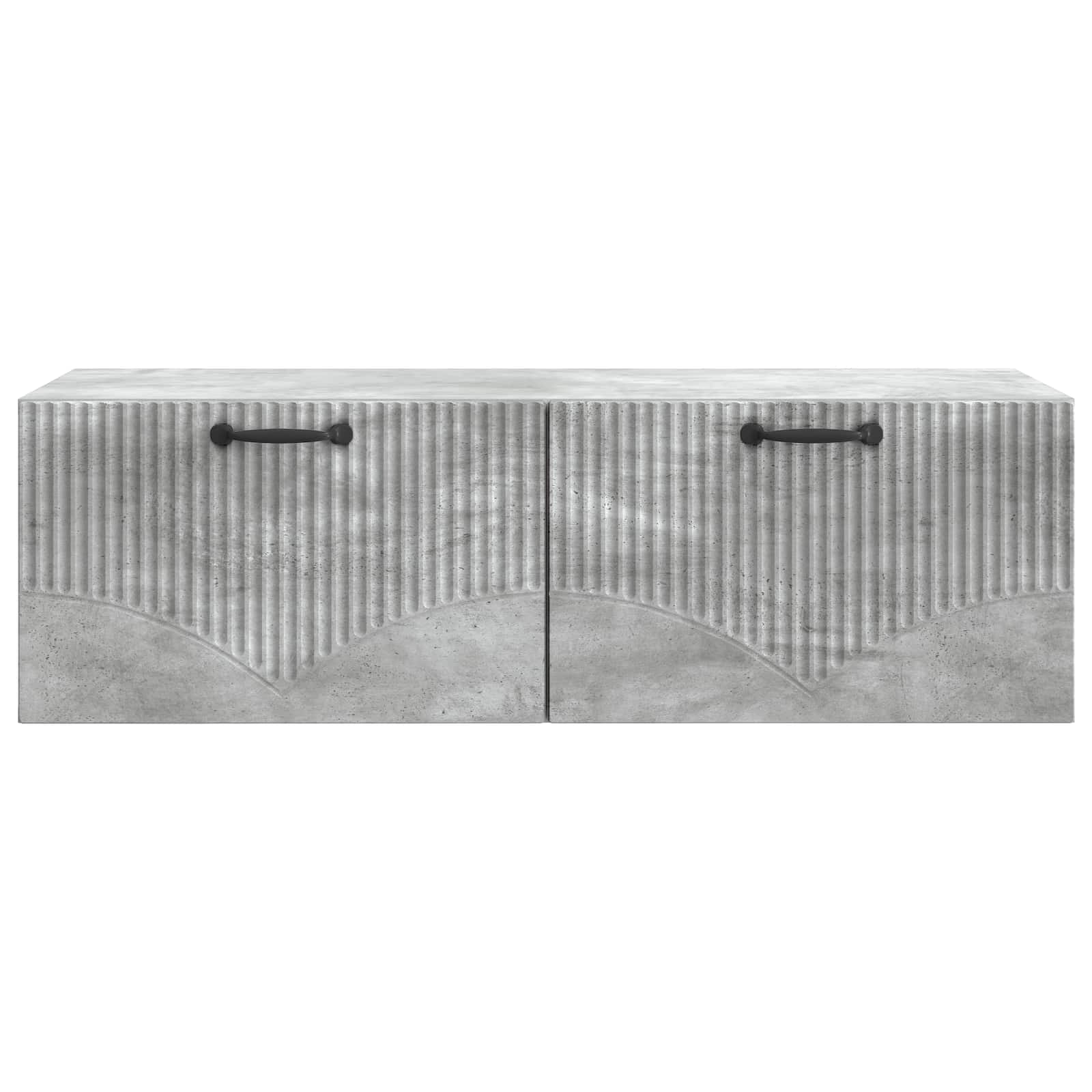 Væghængt TV-skab Betongrå 98 x 41 x 30 cm Konstrueret træ