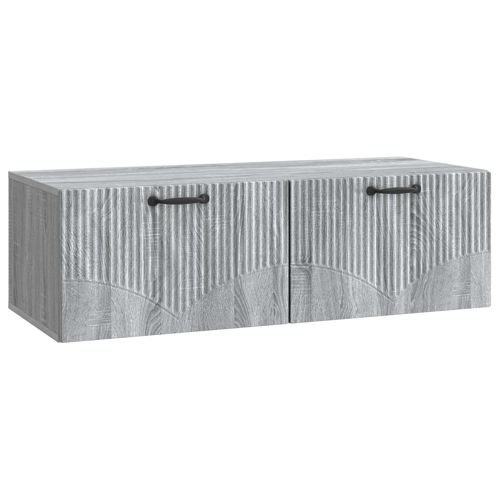 Væghængt TV-skab Grå sonoma-eg 98 x 41 x 30 cm Konstrueret træ