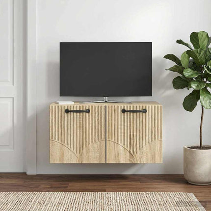 Væghængt TV-skab Sonoma-eg 59,5 x 31 x 30 cm Konstrueret træ