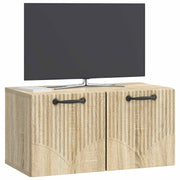 Væghængt TV-skab Sonoma-eg 59,5 x 31 x 30 cm Konstrueret træ