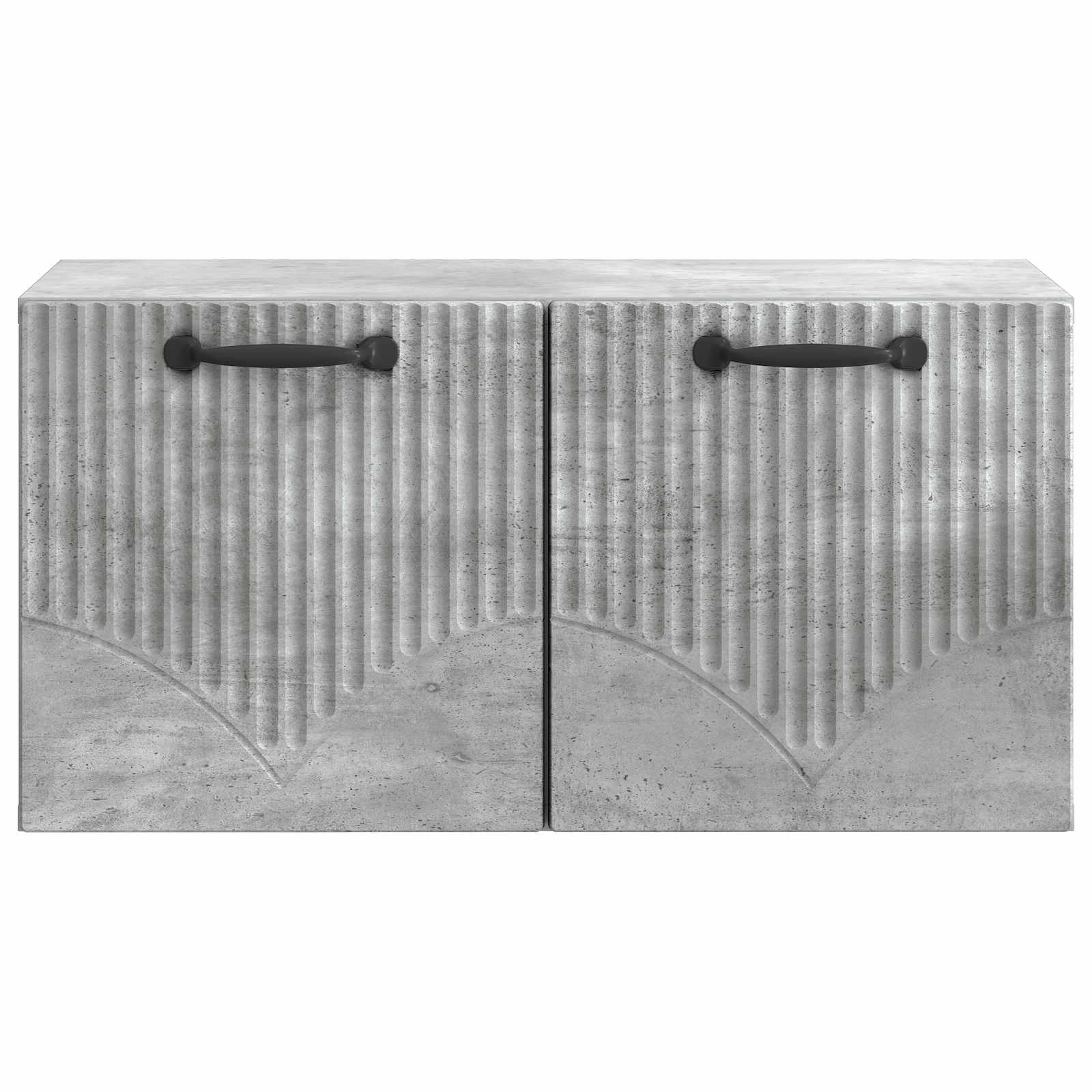 Væghængt TV-skab Betongrå 59,5 x 31 x 30 cm Konstrueret træ