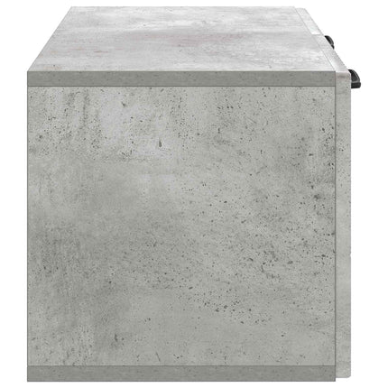 Væghængt TV-skab Betongrå 59,5 x 31 x 30 cm Konstrueret træ