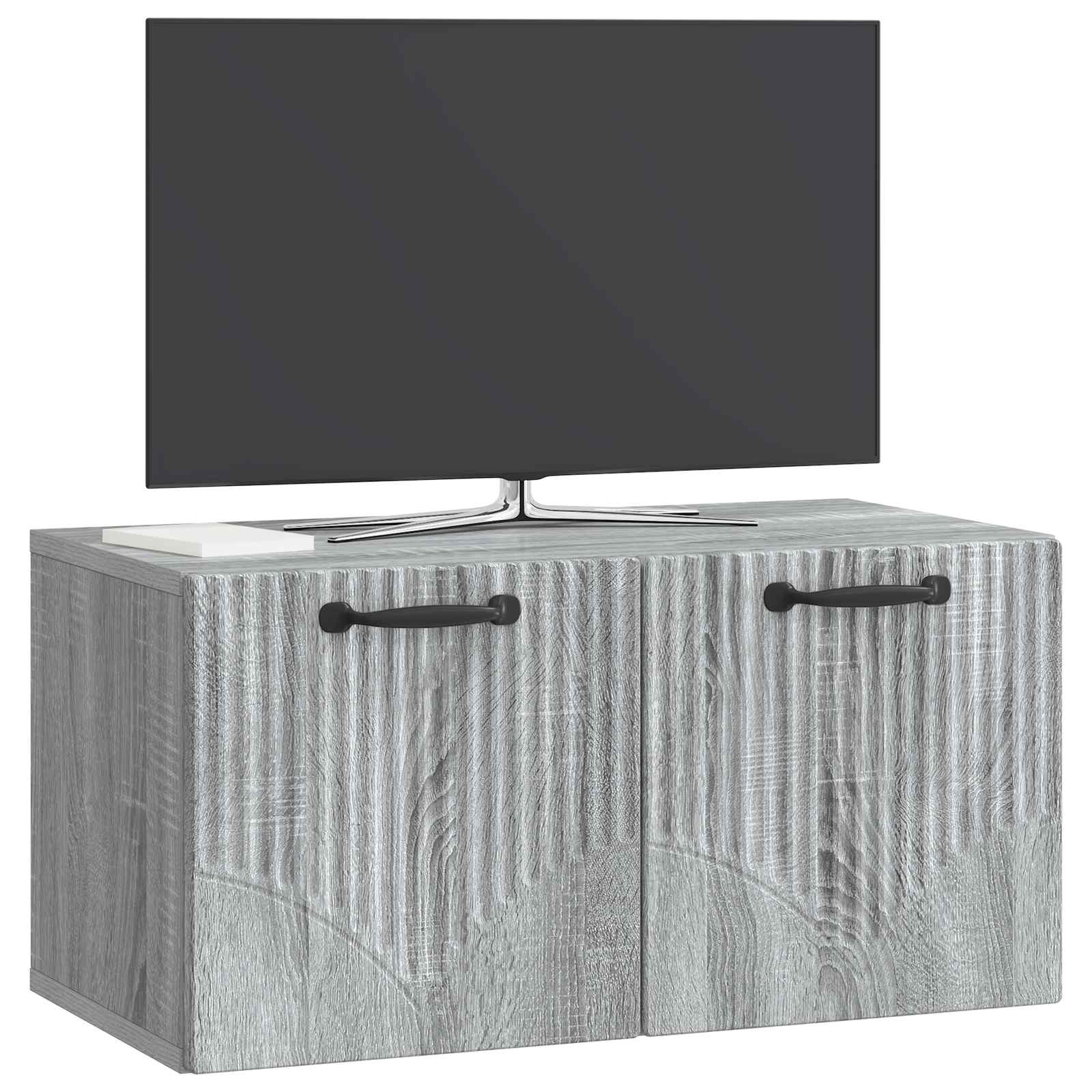 Væghængt TV-skab Vægmonteret Grå sonoma-eg 59,5 x 31 x 30 cm