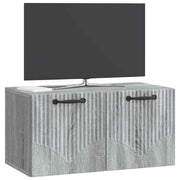 Væghængt TV-skab Vægmonteret Grå sonoma-eg 59,5 x 31 x 30 cm
