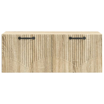 Væghængt TV-skab Sonoma-eg 78,5 x 31 x 30 cm Konstrueret træ