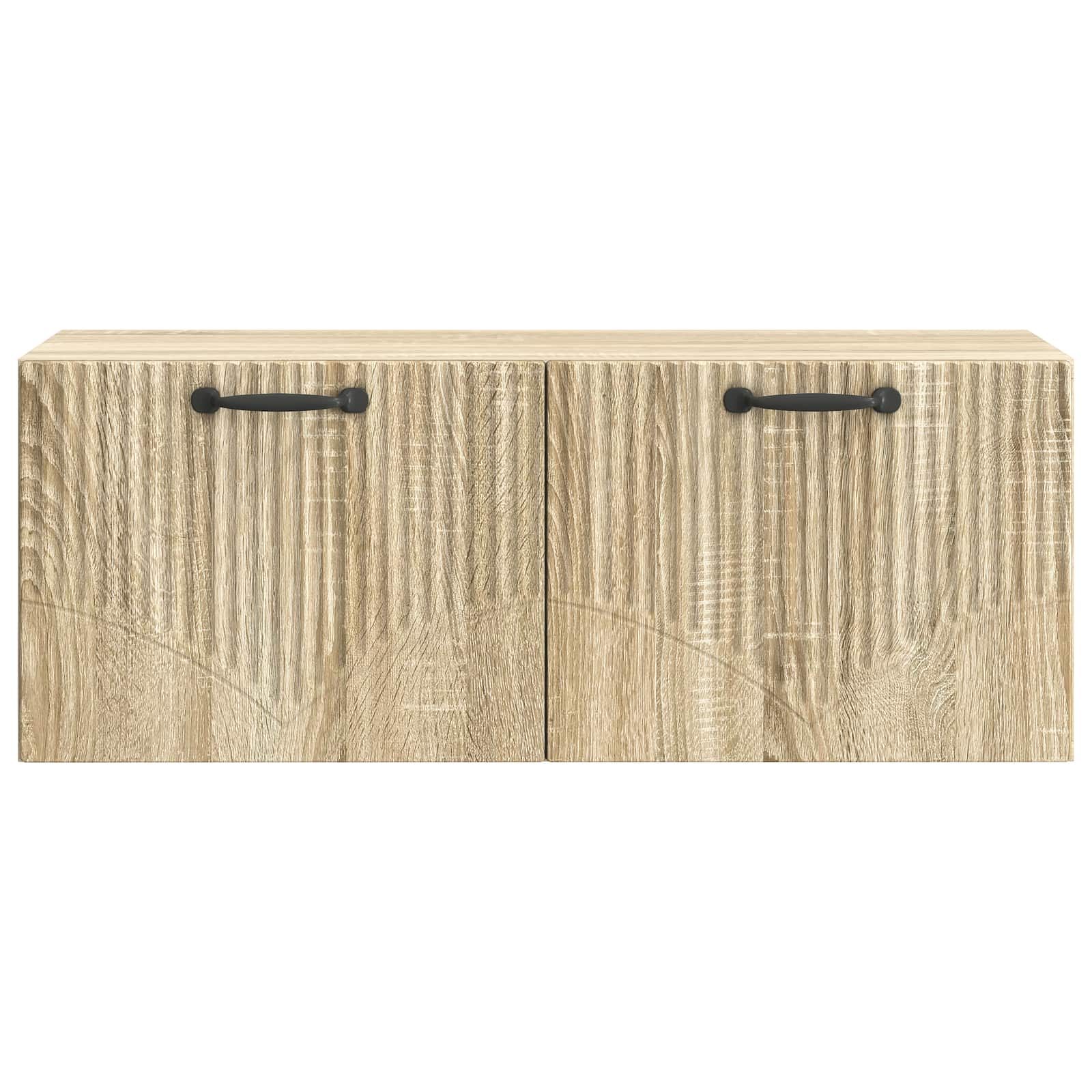 Væghængt TV-skab Sonoma-eg 78,5 x 31 x 30 cm Konstrueret træ