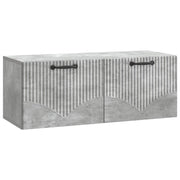 Væghængt TV-skab Betongrå 78,5 x 31 x 30 cm Konstrueret træ