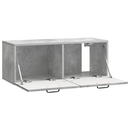 Væghængt TV-skab Betongrå 78,5 x 31 x 30 cm Konstrueret træ