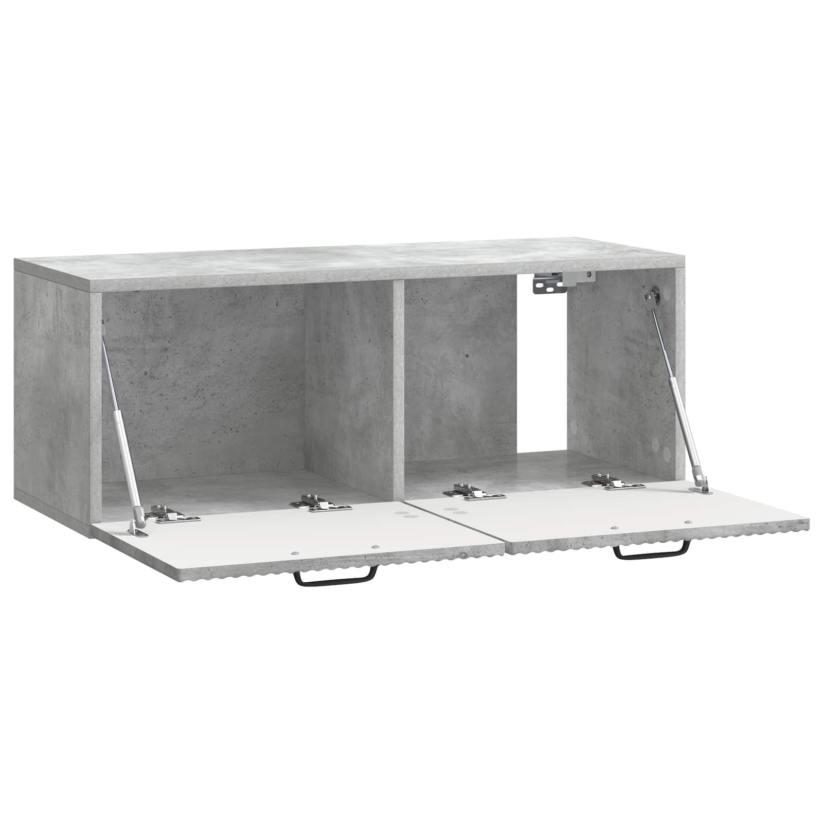 Væghængt TV-skab Betongrå 78,5 x 31 x 30 cm Konstrueret træ