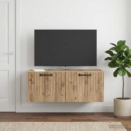 Væghængt TV-skab 78,5 x 31 x 30 cm Artisan-eg Konstrueret træ