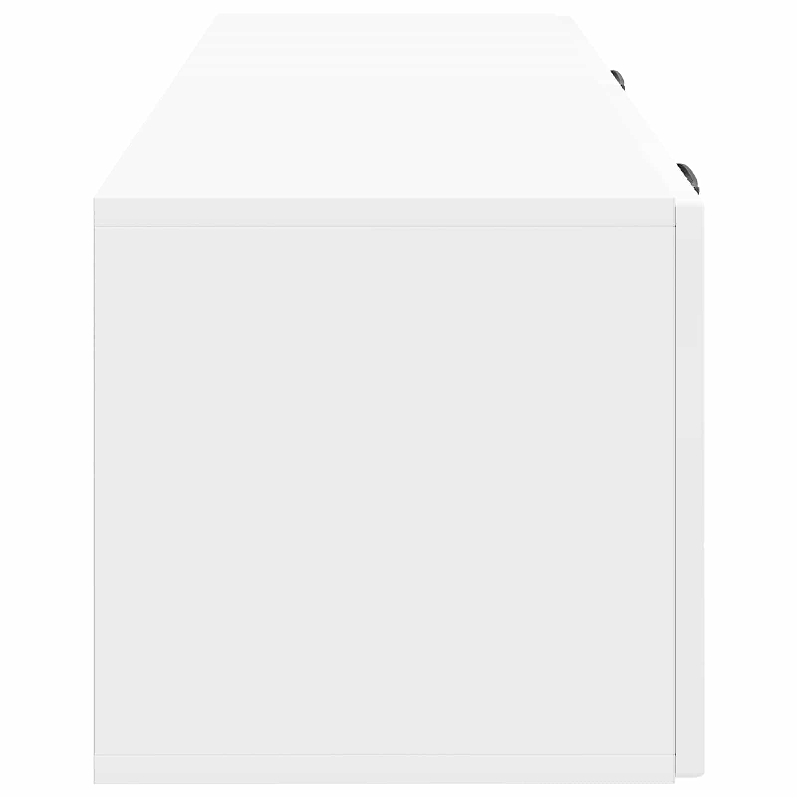 Væghængt TV-skab Hvid højglans 98 x 31 x 30 cm Konstrueret træ