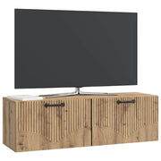 Væghængt TV-skab Artisan-eg 98 x 31 x 30 cm Konstrueret træ