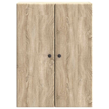 Vægmonteret skab Sonoma-eg 66 x 34,5 x 90 cm Konstrueret træ
