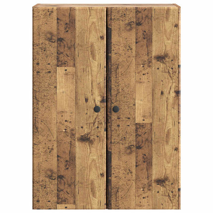 Vægmonteret skab Gammelt træ 66 x 34,5 x 90 cm Konstrueret træ