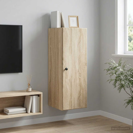 Vægmonteret skab Sonoma-eg 33 x 34,5 x 90 cm Konstrueret træ