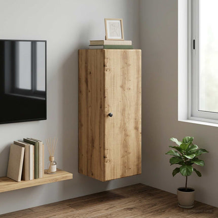 Vægmonteret skab 33 x 34,5 x 90 cm Konstrueret træ Artisan-eg