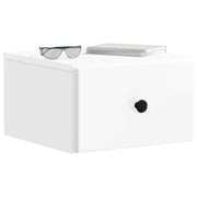 Væghængt Natbord 2 pcs Hvid højglans 34,5 x 33 x 20 cm