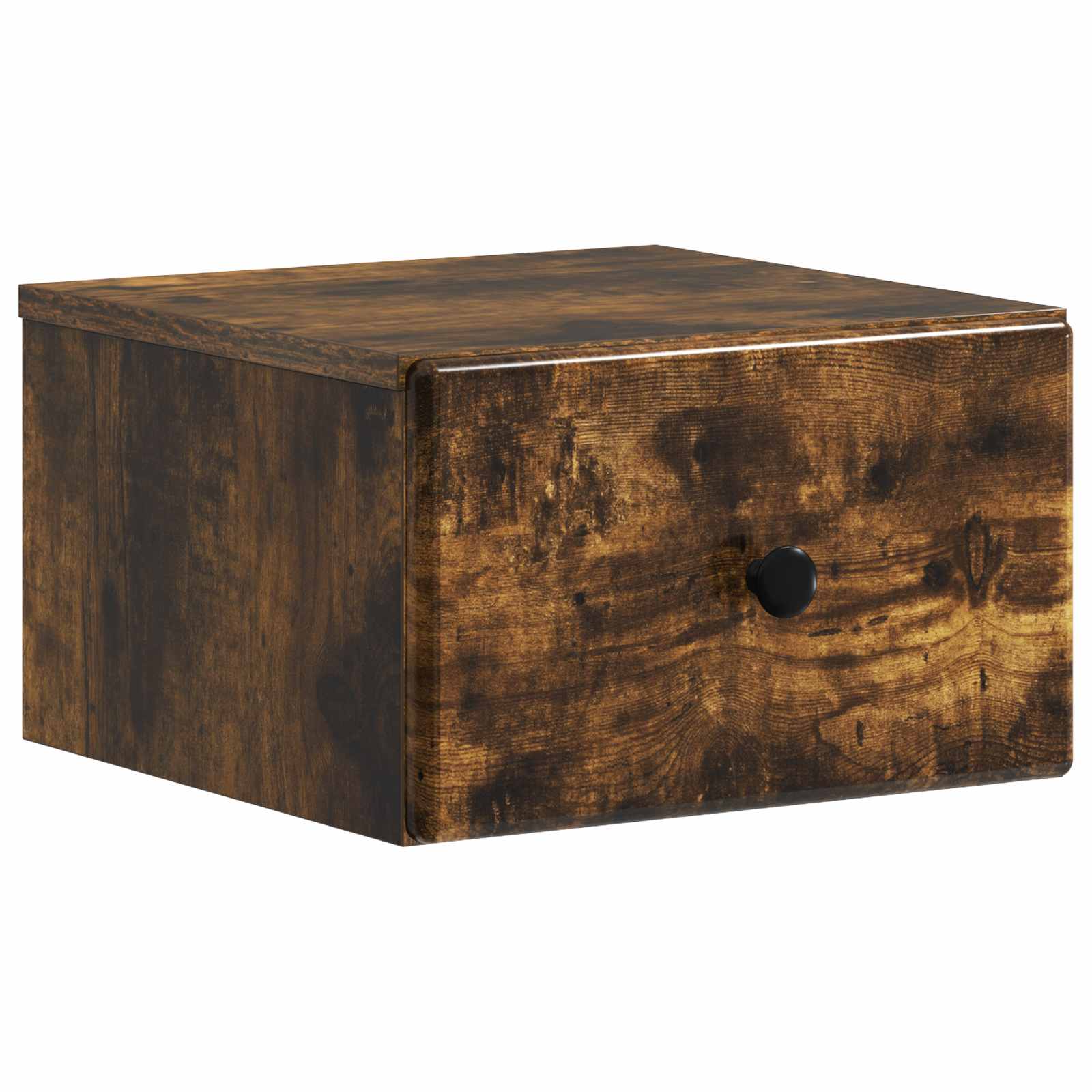 Væghængt Natbord Røget eg 34,5 x 33 x 20 cm Konstrueret træ