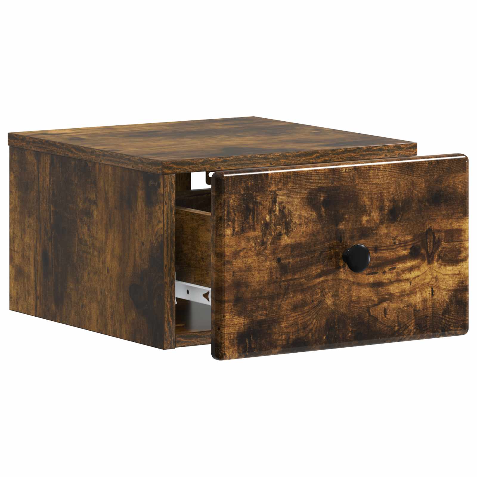 Væghængt Natbord Røget eg 34,5 x 33 x 20 cm Konstrueret træ