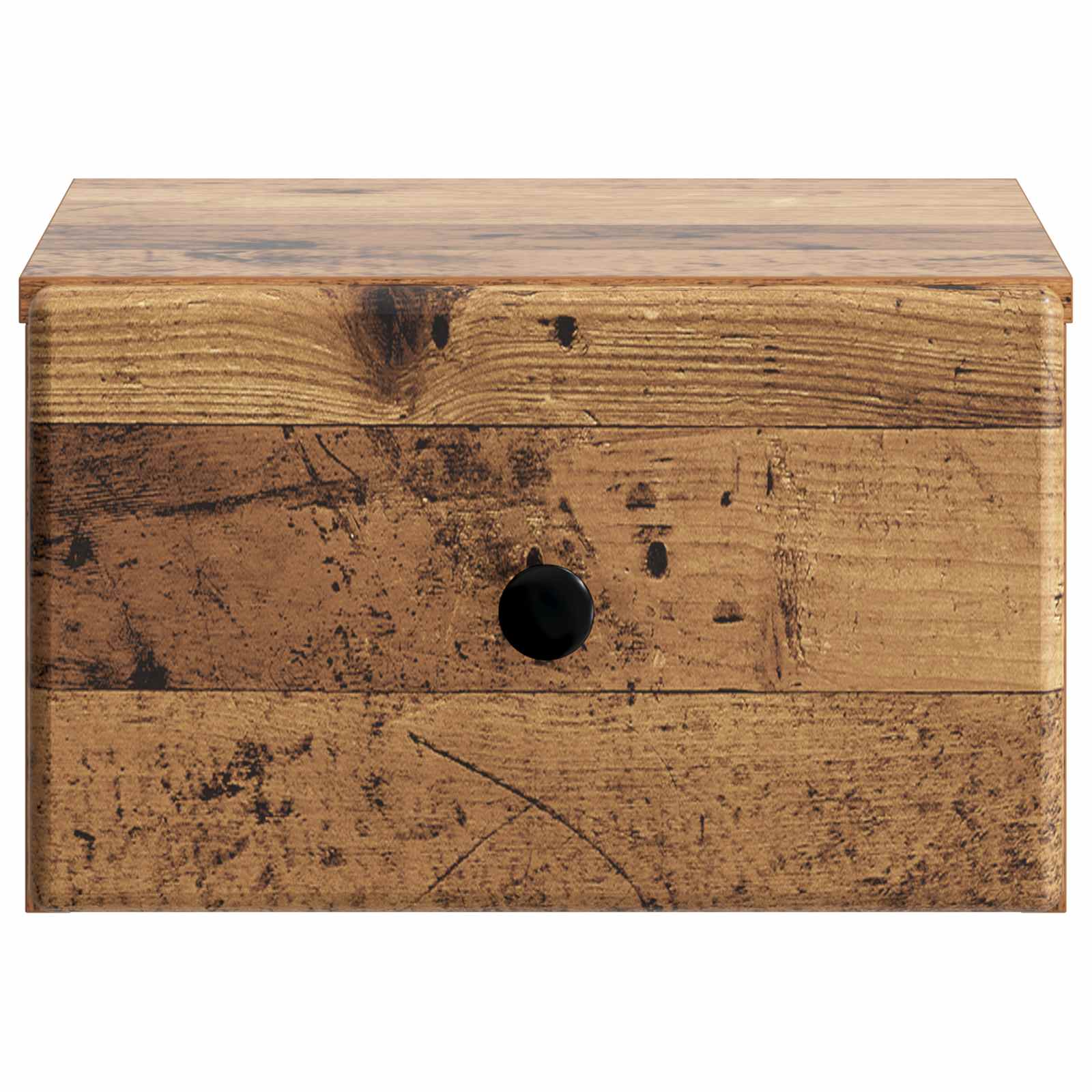 Væghængt Natbord Gammelt træ 34,5 x 33 x 20 cm Konstrueret træ