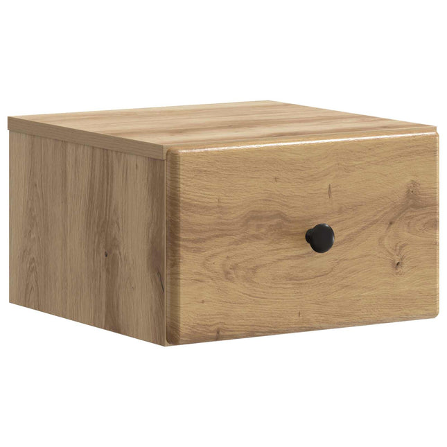 Væghængt Natbord Artisan-eg 34,5 x 33 x 20 cm Konstrueret træ