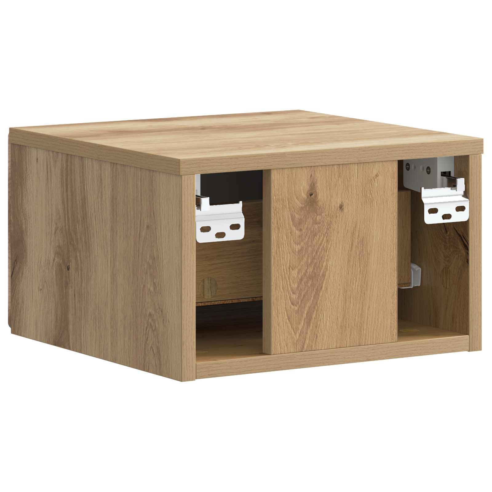 Væghængt Natbord med skuffe 2 pcs Artisan-eg 34,5 x 33 x 20 cm