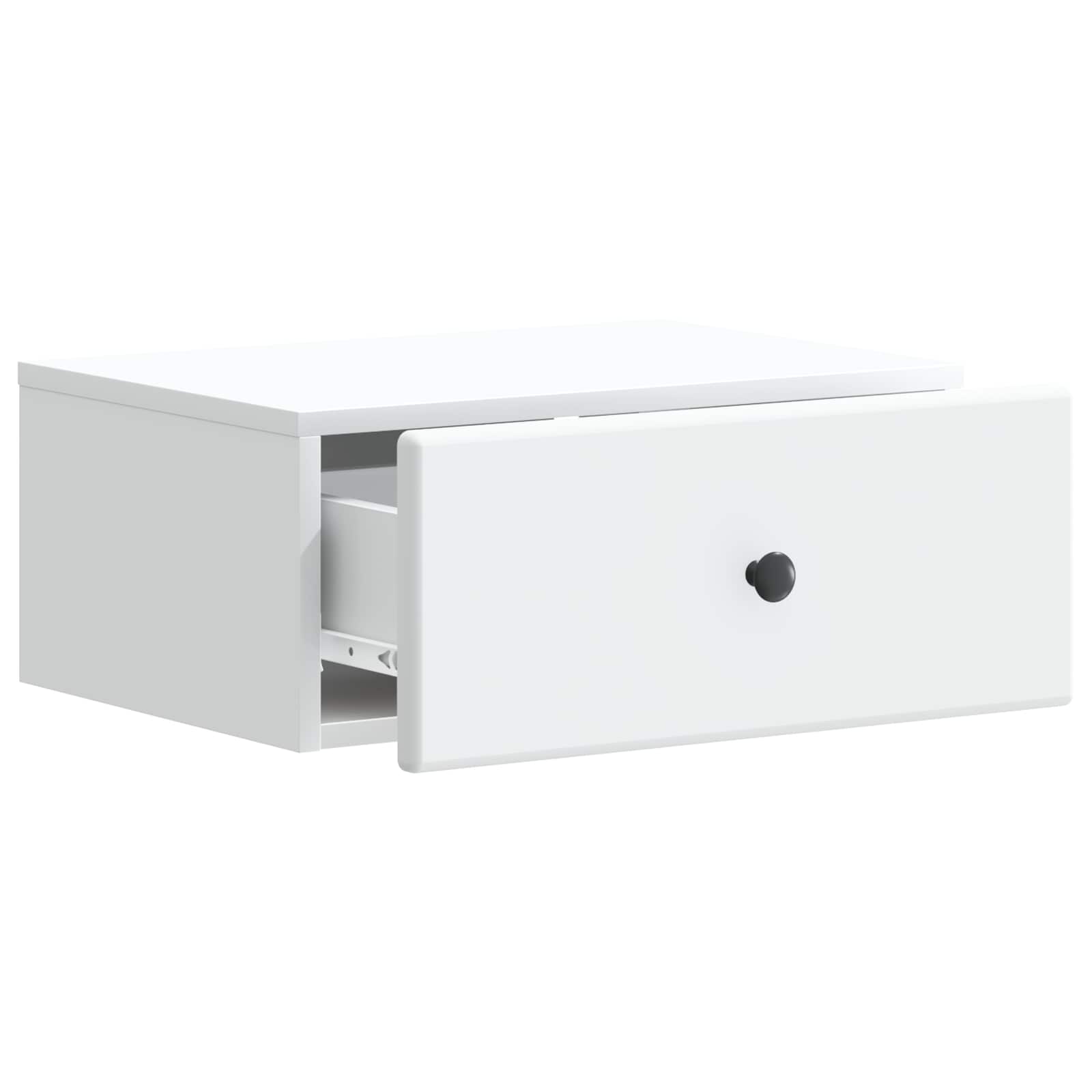 Væghængt Natbord 2 pcs Hvid 49 x 34,5 x 20 cm Konstrueret træ