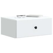 Væghængt Natbord 2 pcs Hvid 49 x 34,5 x 20 cm Konstrueret træ
