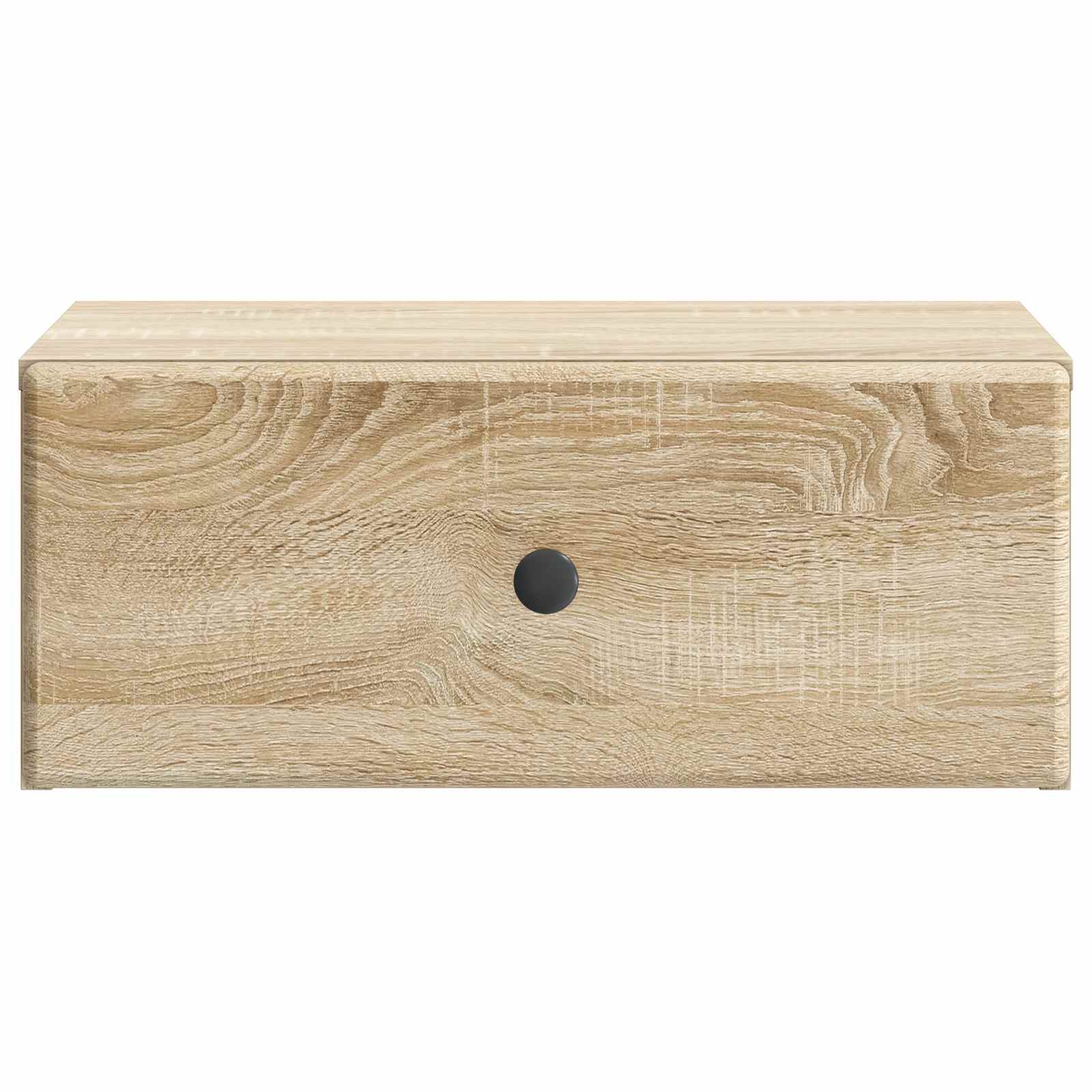 Væghængt Natbord med skuffe 2 pcs Sonoma-eg 49 x 34,5 x 20 cm