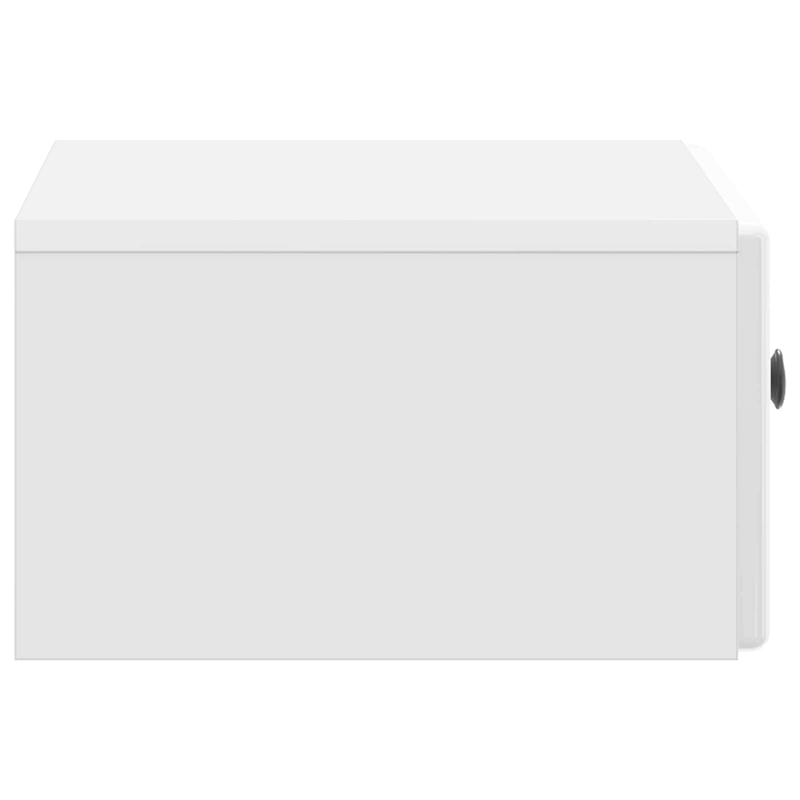 Væghængt Natbord 2 pcs Hvid højglans 49 x 34,5 x 20 cm