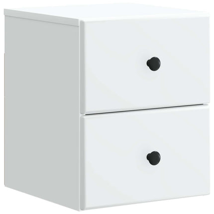 Væghængt Natbord Hvid 34,5 x 33 x 40 cm Konstrueret træ