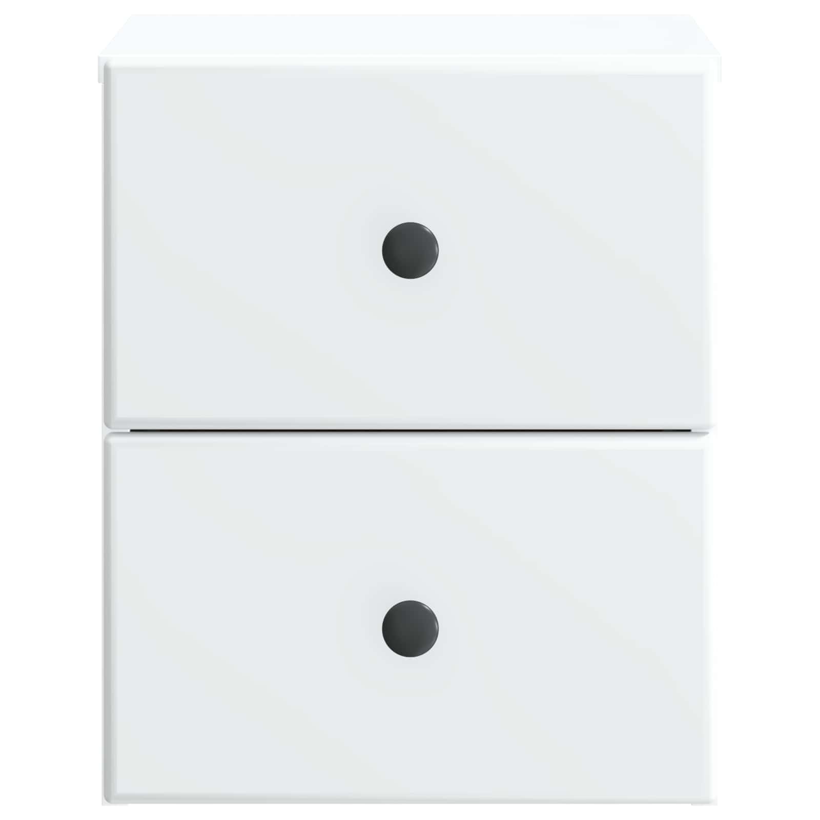 Væghængt Natbord 2 pcs Hvid 34,5 x 33 x 40 cm Konstrueret træ