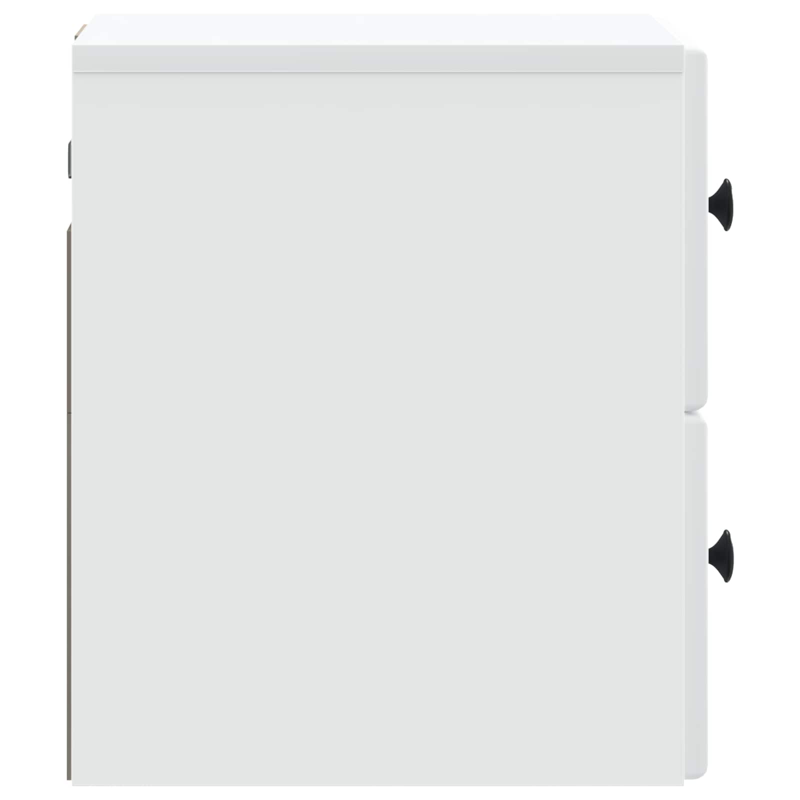 Væghængt Natbord 2 pcs Hvid 34,5 x 33 x 40 cm Konstrueret træ